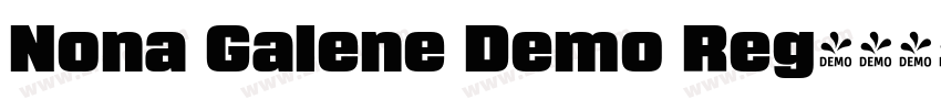 Nona Galene Demo Reg字体转换